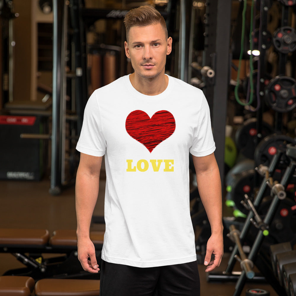 Herz Liebe Valentinstag Unisex-T-Shirt - souverista